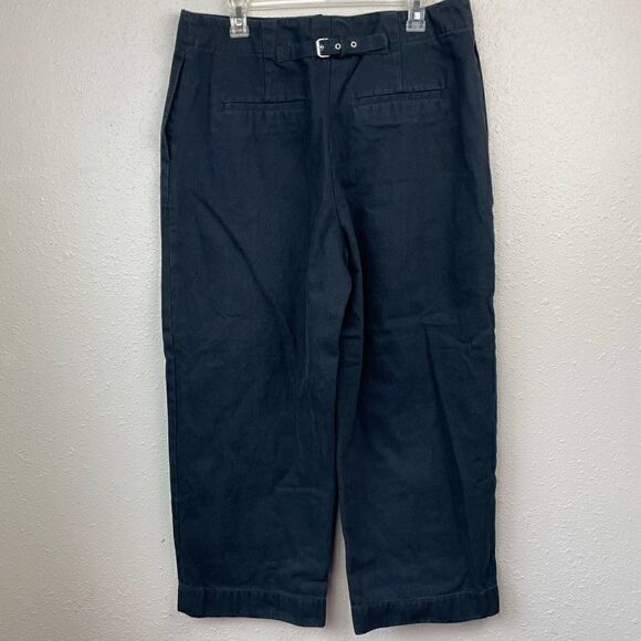 NWT Club Monaco Black Cropped Pants Size 12 - Picture 1 of 5